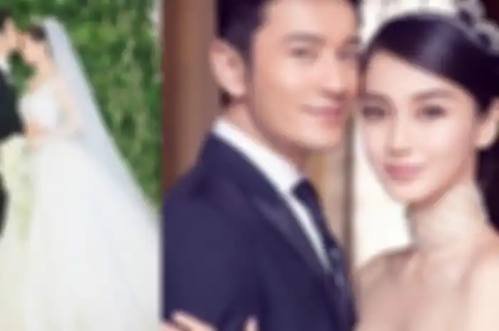 Pernikahan spektakuler Angelababy dan Huang.