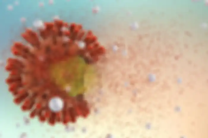 Ilustrasi HIV menghambur