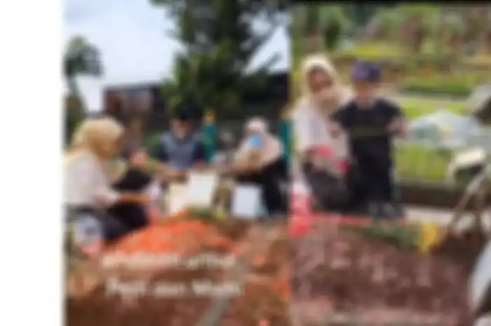 Gala Sky ikut ziarah ke makam mendiang Vanessa Angel dan Bibi Ardiansyah. 