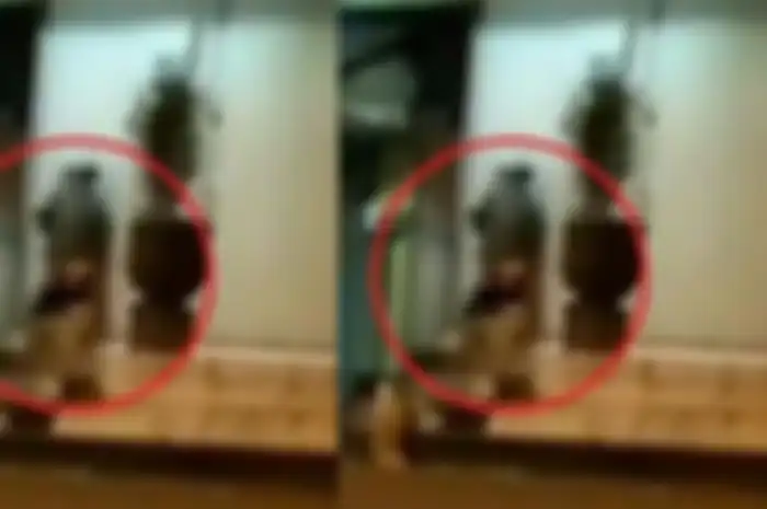 Aksi mesum seorang kakek kepergok berbuat mesum di emperan toko