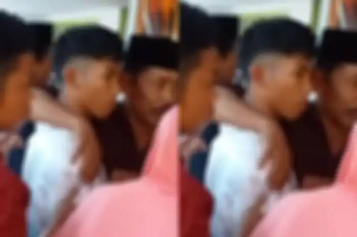 Pengantin pria pelototi calon istri di hari pernikahan