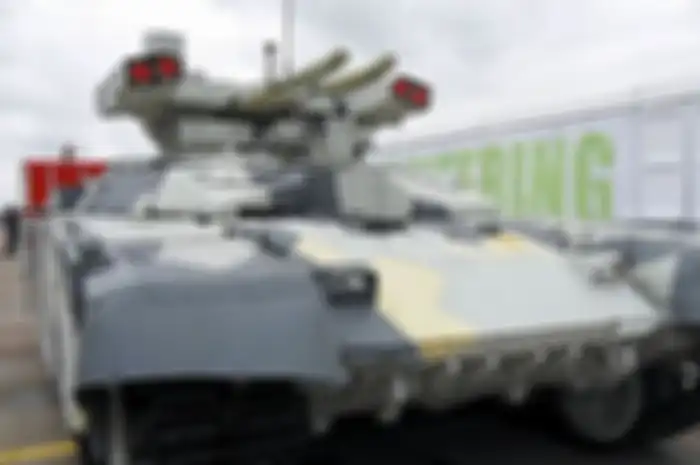 Tank BMPT-72 Terminator 2, moncongnya bisa membidik hingga ke atas