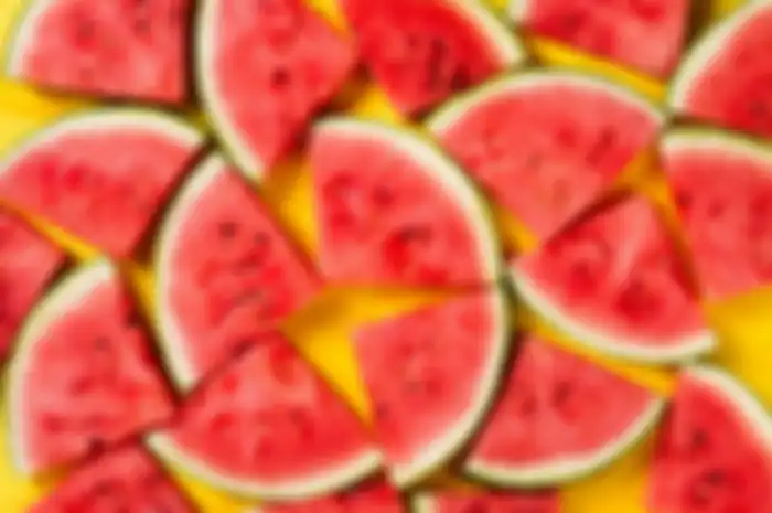 Ilustrasi buah semangka.