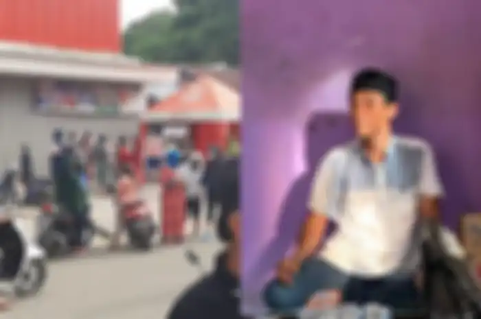 Suami dari korban meninggal akibat mengantre minyak goreng, Budianto.