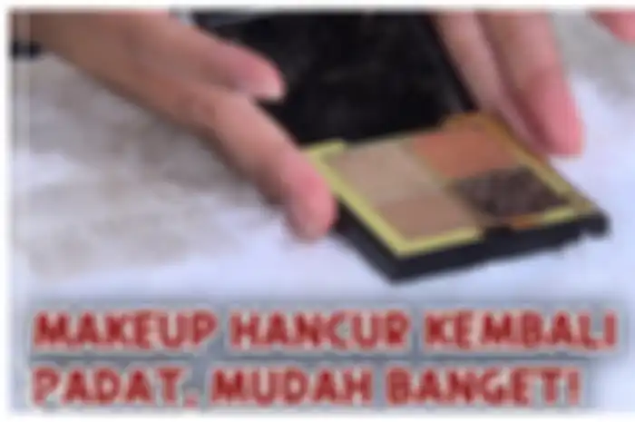 Ilustrasi memperbaiki produk makeup yang rusak