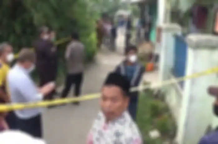 Lokasi Iska tewas ditusuk orang tak dikenal di Kampung Tegal Gede RT 002/006, Desa Mekar Mukti, Kecamatan Karangbahagia, Kabupaten Bekasi, Selasa (22/3/2022).