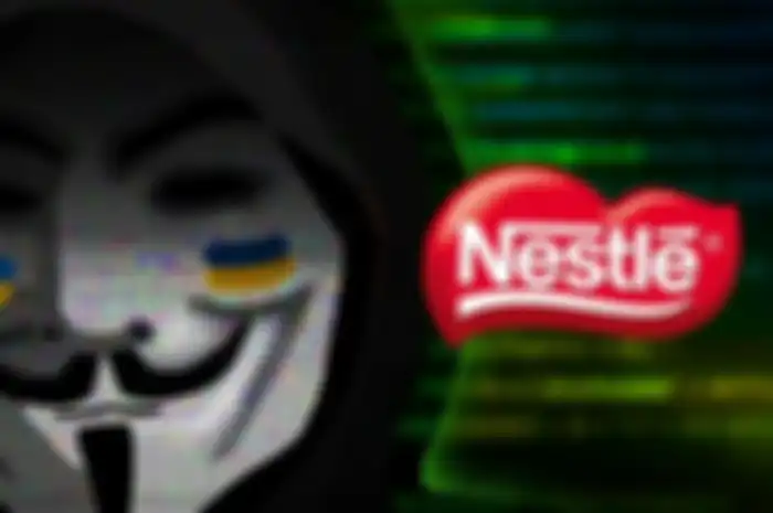 Ilustrasi hacker Anonymous curi data Nestle
