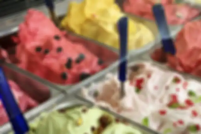Ilustrasi penjual eskrim