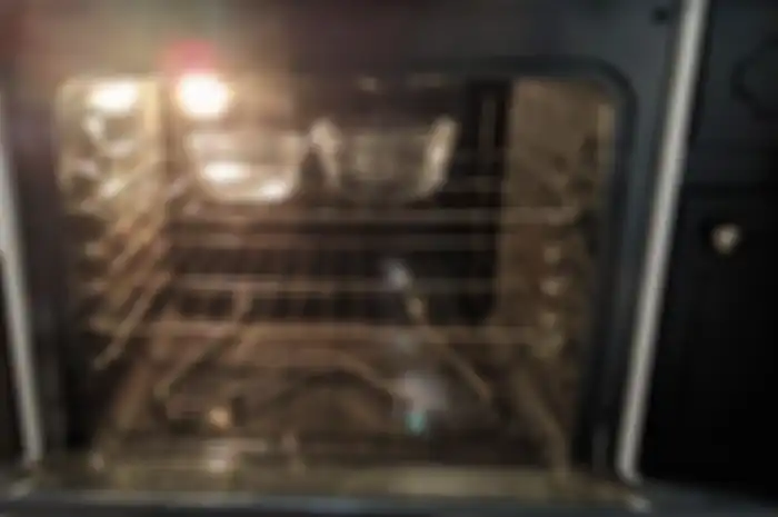 Membersihkan oven dengan uap panas