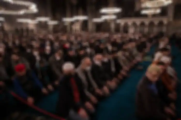 Salat tarawih di Hagia Sophia