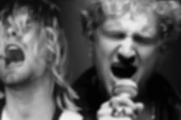 Potret Dua Legenda Grunge Kurt Cobain(kiri) dan Layne Staley