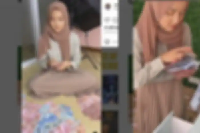 Wirda Mansur saat memegang uang
