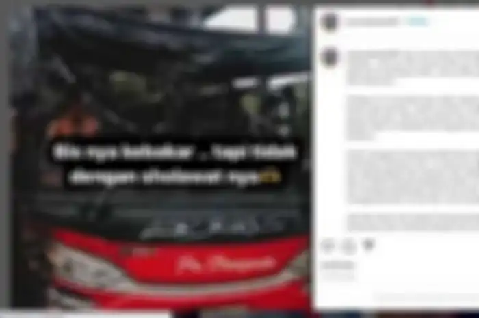 Viral Bus PO Haryanto Terbakar tapi Tulisan Sholawat Tak Kena Api