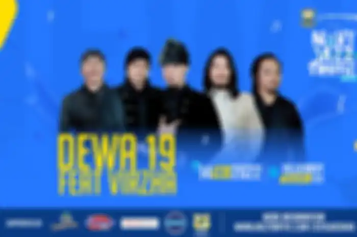 Poster Dewa 19 feat Virzha sebagai line up Navy Jazz Traffic Festival