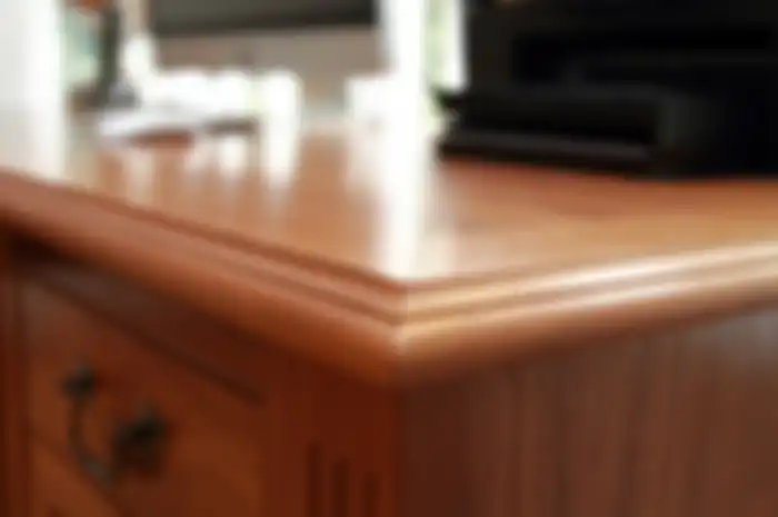 Ilustrasi furnitur dengan bahan veneer kayu
