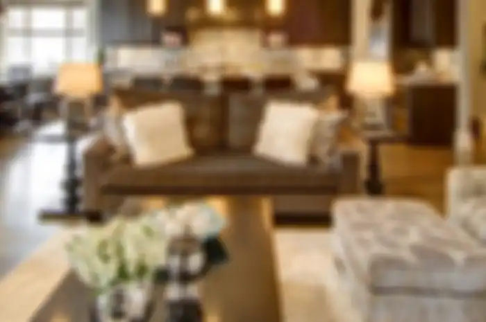 Ilustrasi interior bergaya country chic