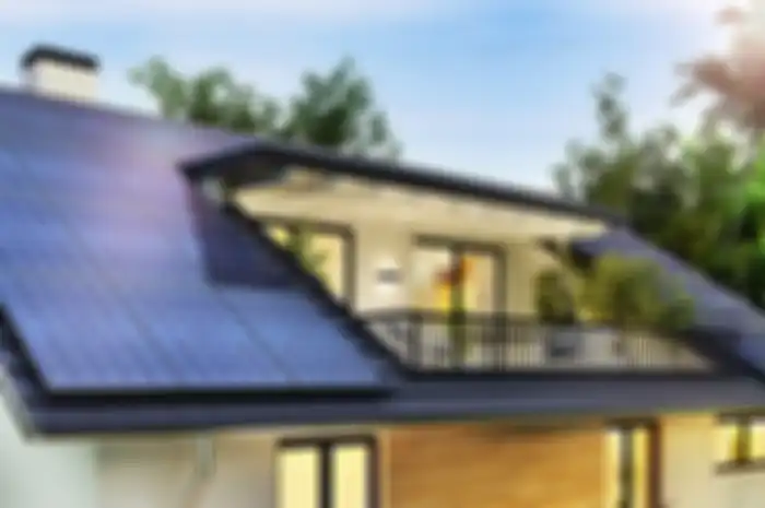 Ilustrasi rumah ramah lingkungan