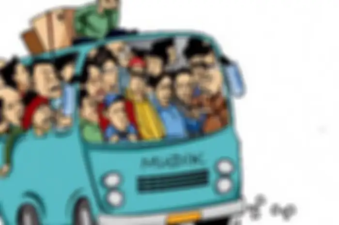 Ilustrasi mudik 