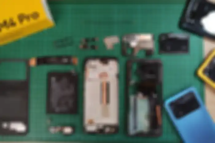 Teardown POCO M4 Pro untuk melihat komponen apa saja yang digunakan,