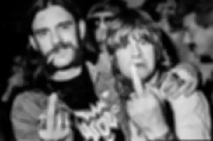 Frontman Motorhead Lemmy Kilmister (kiri) dan Ozzy Osboune 