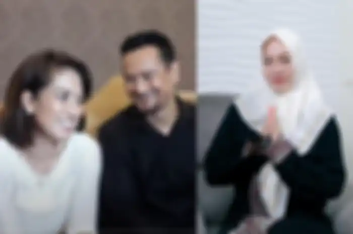 Mudjie Massaid, sang kekasih dan Angelina Sondakh.