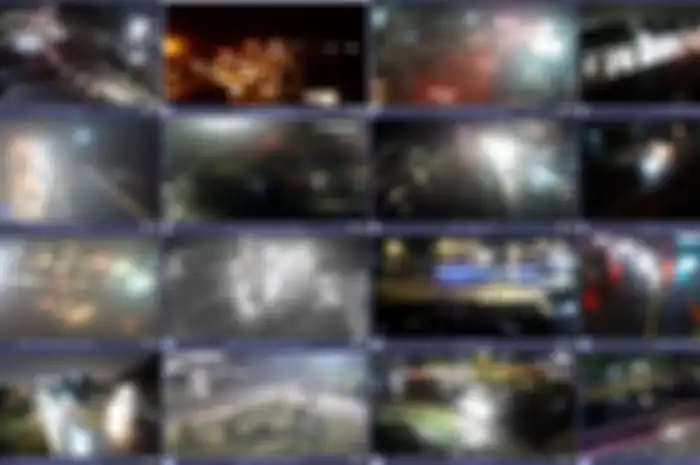 Gambaran pantauan CCTV Ditlantas Polda Jatim