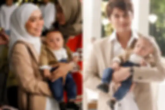 Kolase Foto Lesti Kejora, Baby L, dan Rizky Billar. 