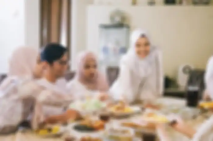 Ilustrasi kumpul keluarga saat lebaran