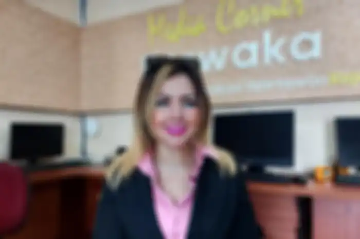 Barbie Kumalasari di Gedung Kejaksaan Agung, Kebayoran Baru, Jakarta Selatan, Senin (9/5/2022). 