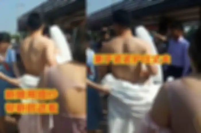 Pengantin pria ditelanjangi di hari pernikahannya.