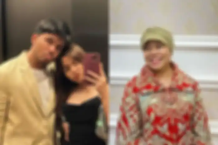 Kolase Foto Thariq Halilintar, Fuji, dan Dewi Zuhriati.