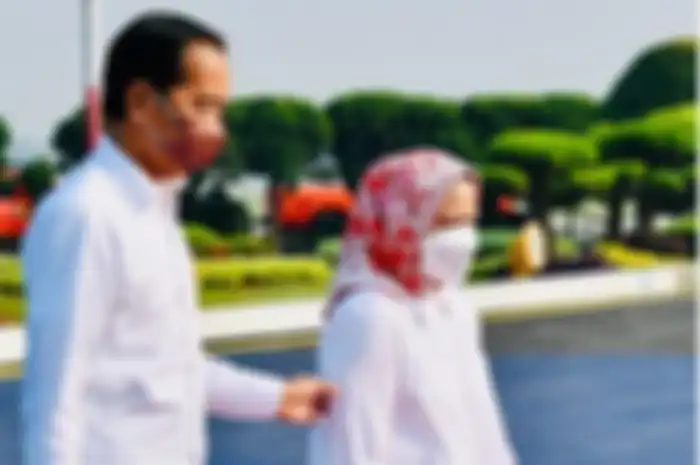 Presiden Joko Widodo dan ibu Negara Iriana Jokowi.