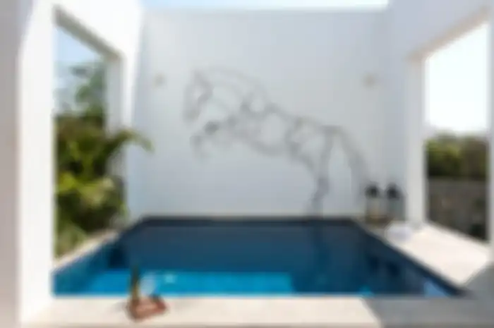 Ilustrasi kolam renang di rumah