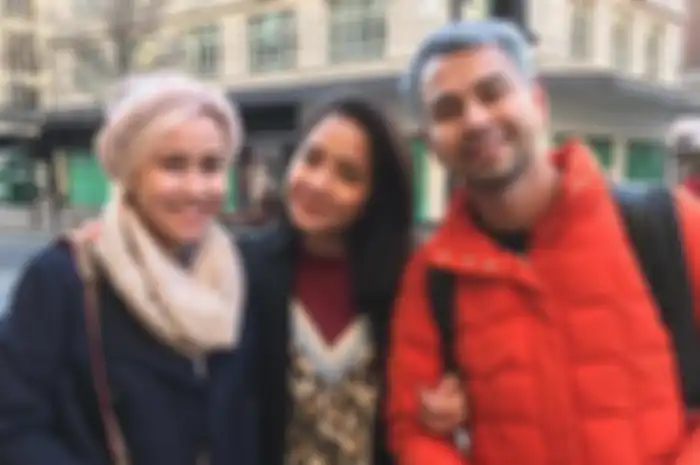 Mimi Bayuh bersama Nagita Slavina dan Raffi Ahmad