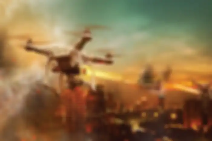 Ilustrasi perang Drone