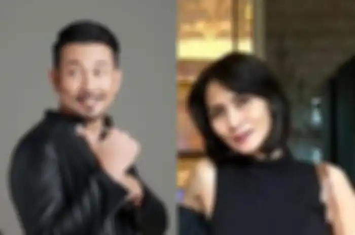 Kolase foto Denny Sumargo dan Wenny Ariani