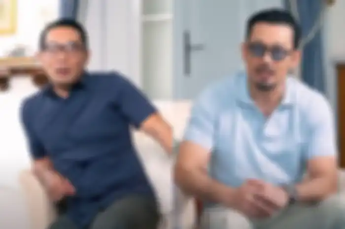 Kolase foto Ridwan Kamil dan Denny Sumargo