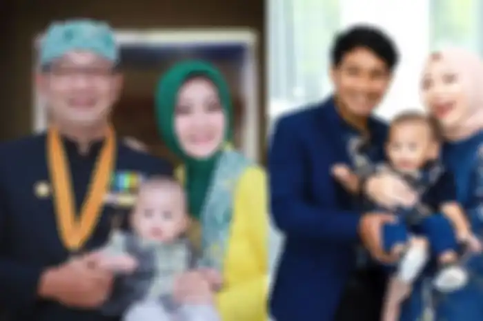 Keluarga Ridwan Kamil dan Arkana Aidan Misbach