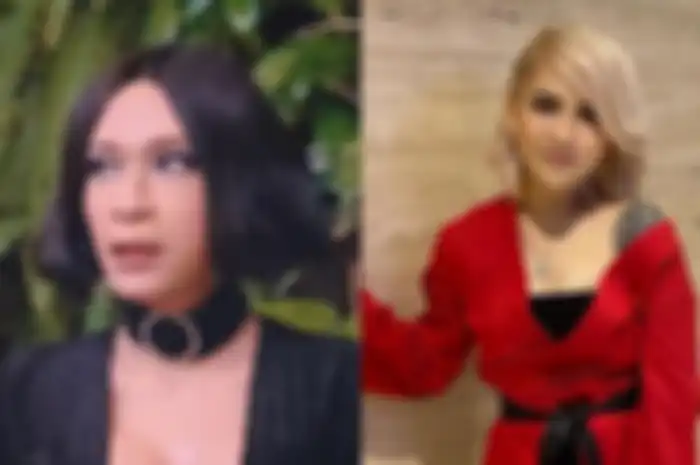 Kolase foto Aming dan Evelyn Nada Anjani