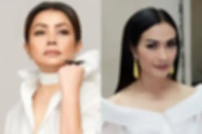 Kolase foto Mayangsari dan Iis Dahlia 