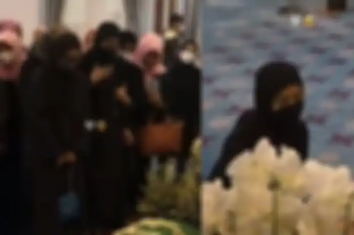 Nabila Ishma, kekasih Eril duduk lemas di samping peti jenazah anak Ridwan Kamil  