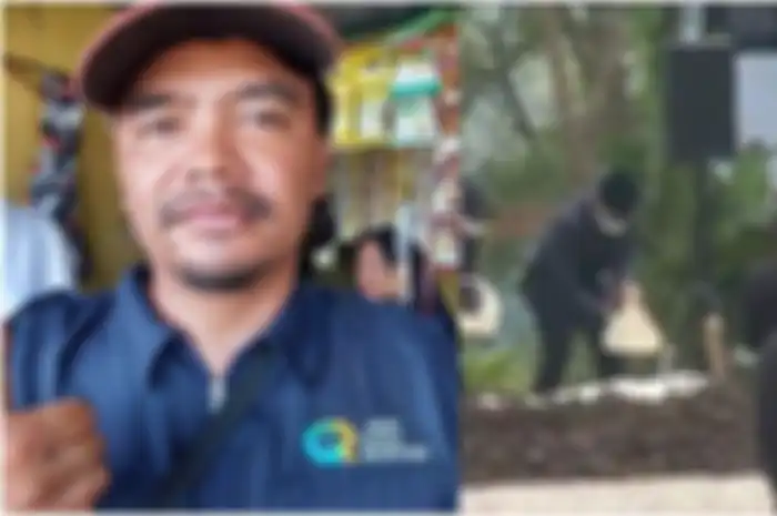 Beni koordinator penggali kubur untuk tempat peristirahatan Eril, anak Ridwan Kamil.