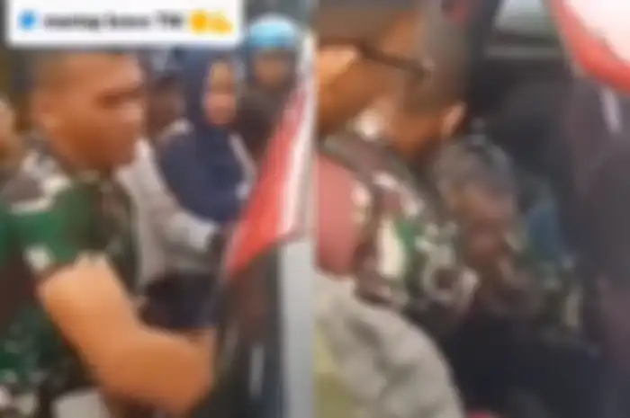 Aksi heroik prajurit TNI pecahkan kaca mobil demi selamatkan seorang bocil