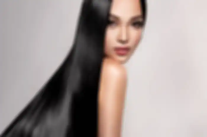 Ilustrasi rambut sehat berkilau alami