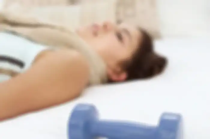 Ilustrasi tidur setelah workout