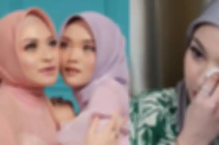 Kolase foto Nathalie Holscher dan Putri Delina.