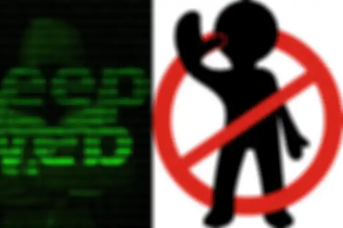 Ilustrasi larangan saat mengakses deep web agar terhindar dari resiko