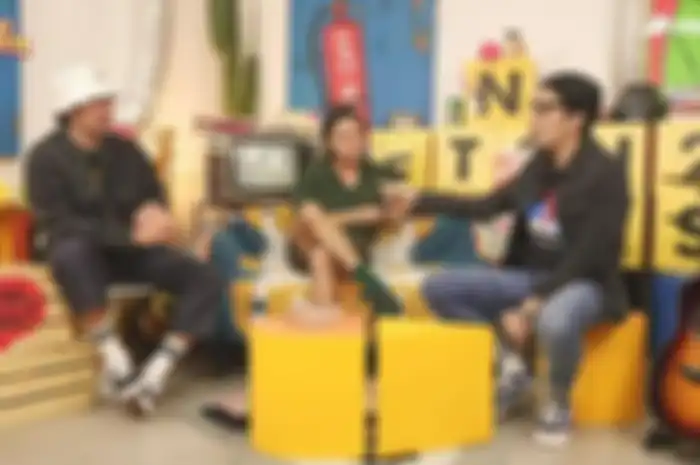 Obrolan Rizky Febian, Desta Mahendra, dan Vincent Rompies.