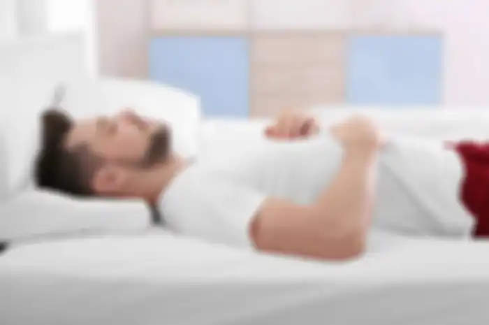 Ilustrasi tidur telentang
