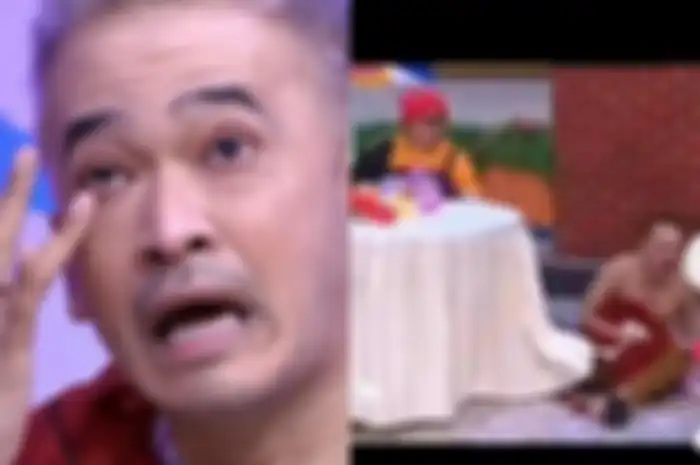 Ruben Onsu didorong kru TV